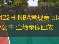  12月22日 NBA常規賽 凱爾特人vs公牛 全場錄像回放